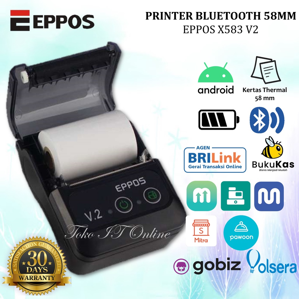 Jual Eppos Epx V Printer Thermal Bluetooth Mm X Rpp Struk Kasir Moka Gobiz Pawoon