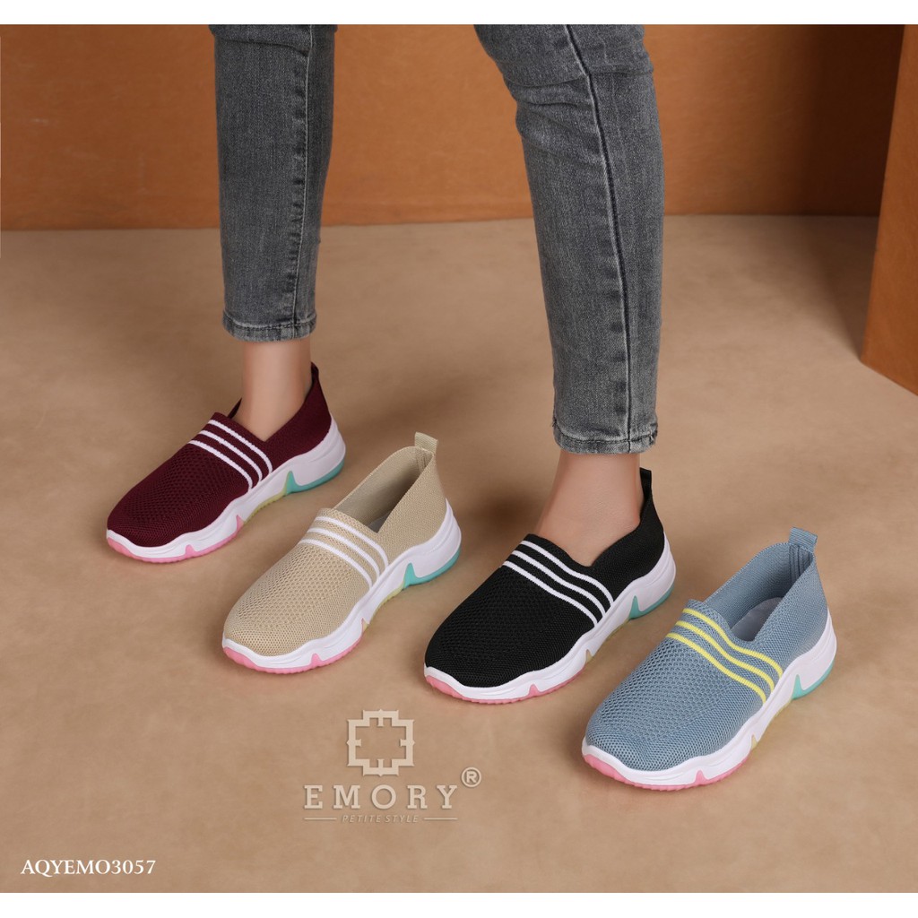 Sepatu wanita Emory Rainbow sneakers Aqyemo3057 original brand import batam