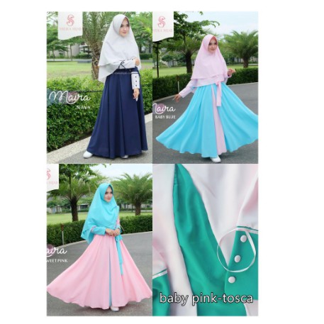 MAIRA DRESS GAMIS SET Gamis Syar'i asdf