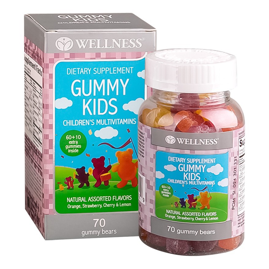 Wellness Gummy Kids Children's Multivitamins Vitamin Anak (Tersedia varian ukuran)