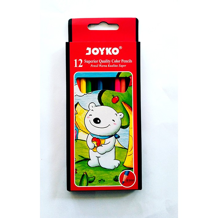 

PENSIL WARNA JOYKO 12 WARNA PANJANG CP-12PB