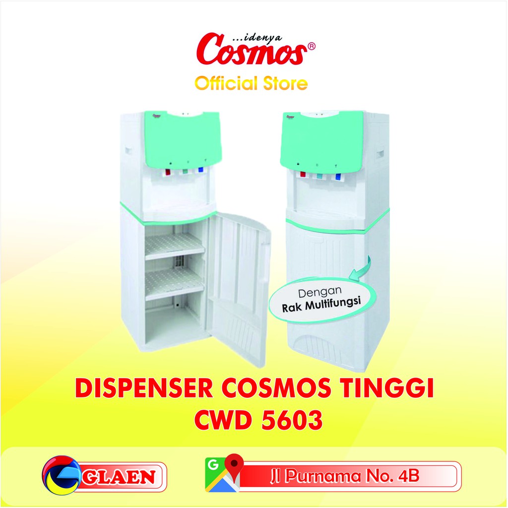 Dispenser Tinggi Cosmos CWD-5603 | Standing Dispenser Murah Cosmos Pontianak