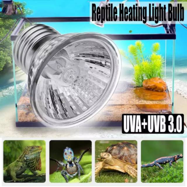 25W Lampu Reptile Halogen UVA UVB 3.0 FEFARM