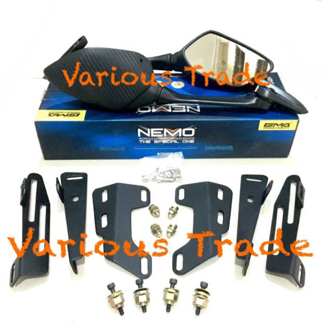 Paket Spion NMAX 2020 New Breket Visor Baut Anti Jebol Nemo Panjang