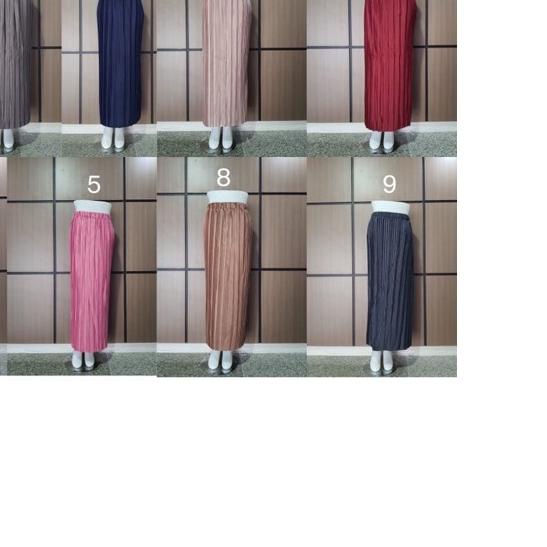 ♀ Rok Plisket Span Lurus Centi Premium Murah ✧