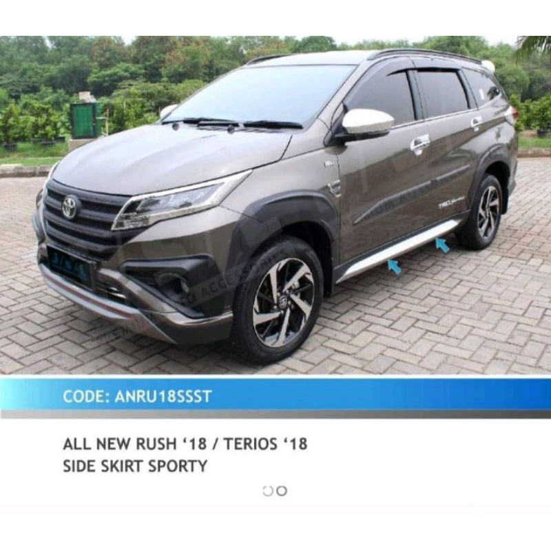 Side SKIRT list body kit all new Rush/Terios 2018
