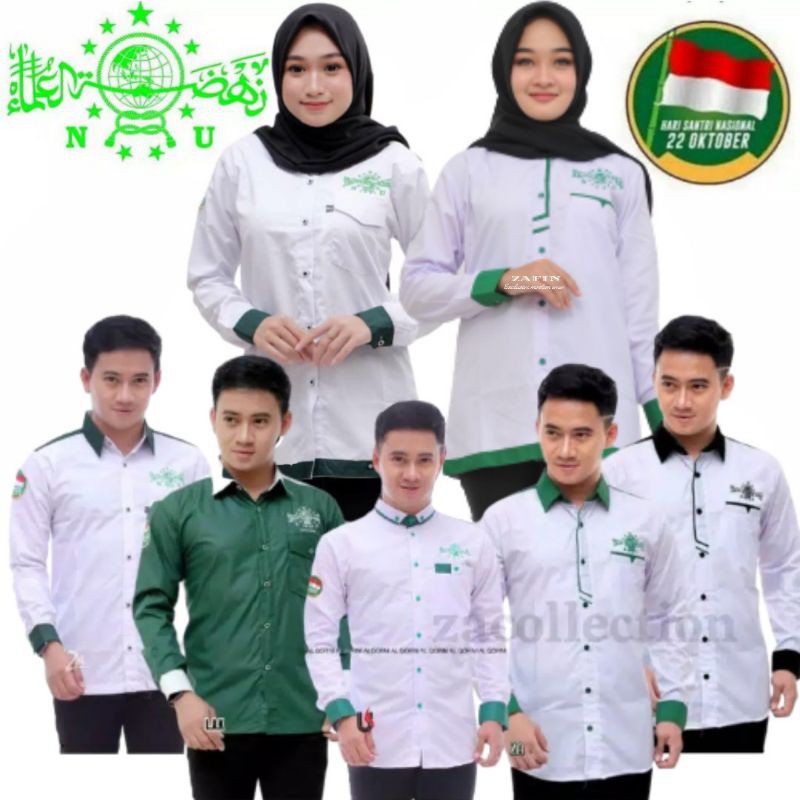  BAJU  KOKO NU  HARI SANTRI NASIONAL KEMEJA NU  PRIA DEWASA 