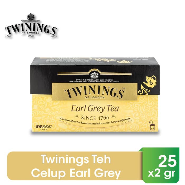 

Twinings Teh Celup Earl Grey 25x2gr - tth991