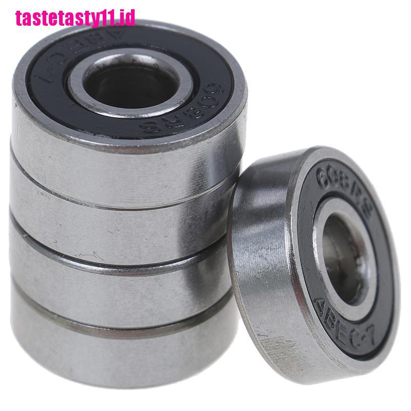 5 Pcs Bantalan Bola Segel ABEC-7 608RS Warna Hitam Untuk Skateboard