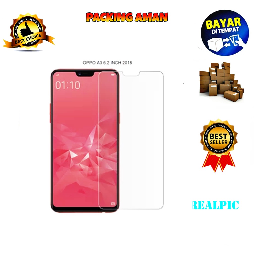 Tempered Glass Oppo A3 2018 Screen Protector Anti Gores