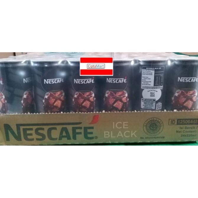 Nescafe Ala Cafe Ice Black Kaleng 24 X 220 Ml