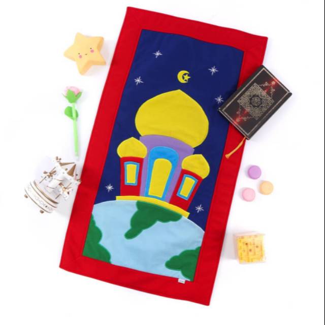 Sajadah Anak Karakter | Sajadah Bordir | Sajadah Custom Nama | Sajadah Anak Lucu | Sajadah Unik