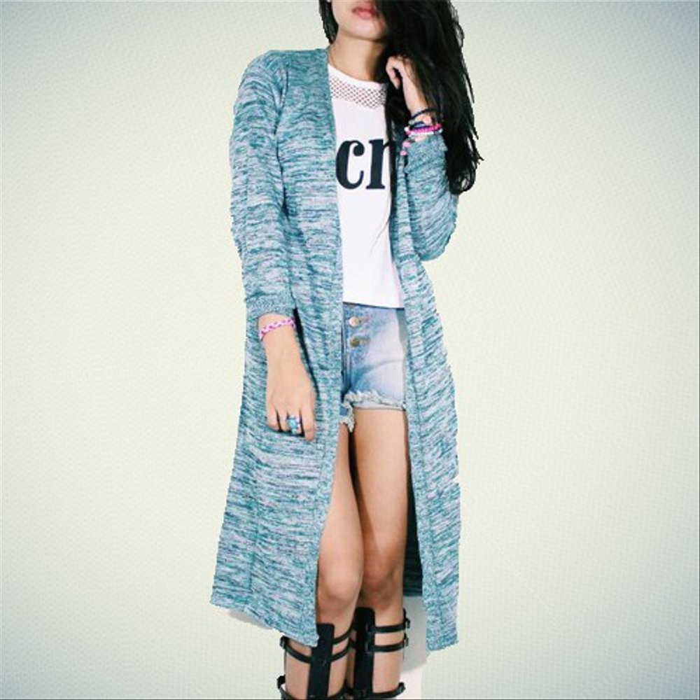 outwear wanita - LONG CARDY - long twist - cardigan panjang