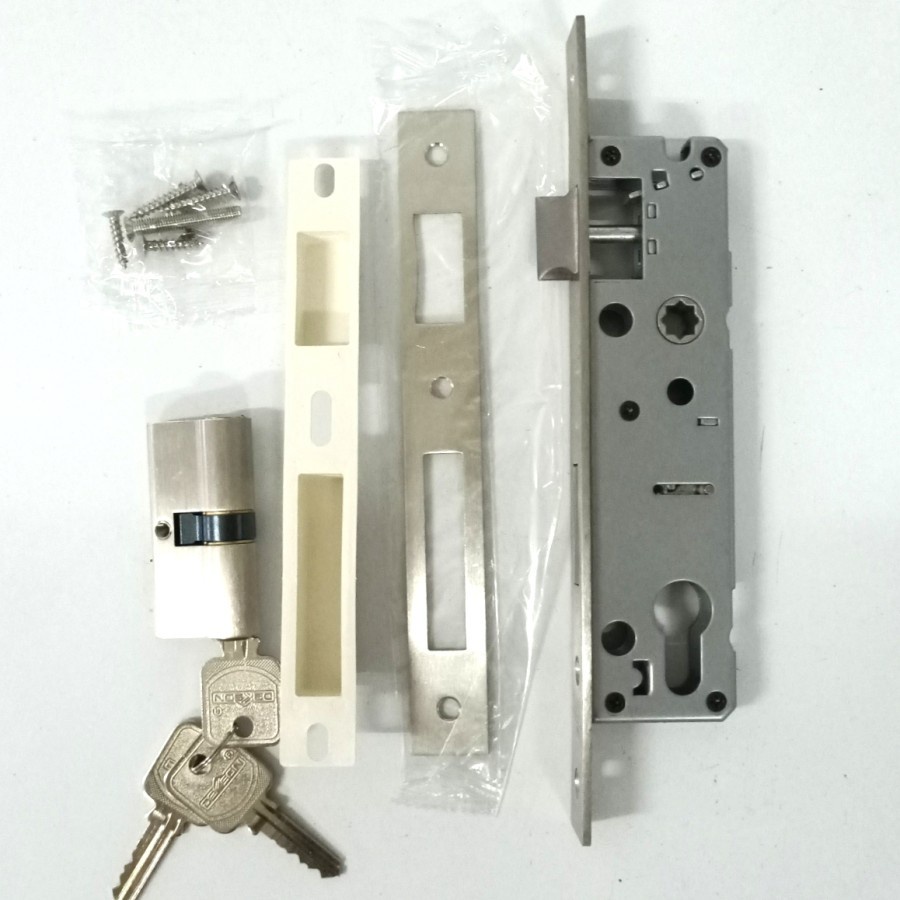 Mortise Lock Dekkson 84030 IL LIDAH SS/Body Kunci Dekkson+Cylinder65mm