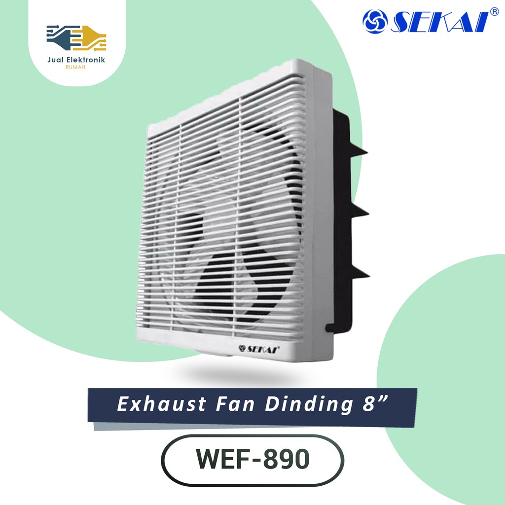 Exhaust fan Dinding 8 in Sekai WEF 890 Paling Diminati