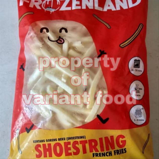 

kentang beku shoestring frozenland french fries 1kg