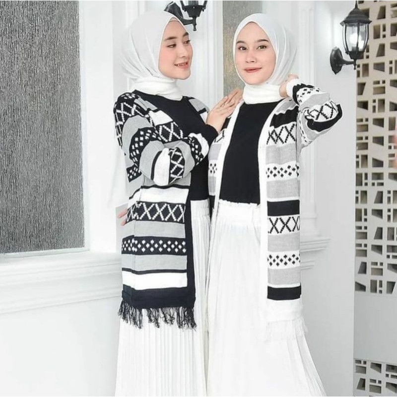 Cardigan Hinata Tribal Etnik Panjang