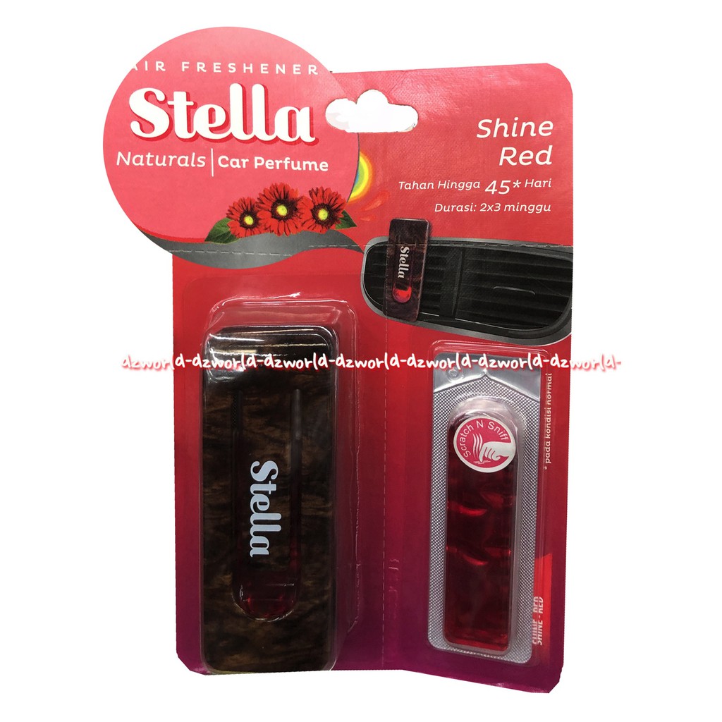 Stella Energy Purple 45 Hari Pengharum Mobil Stella Air Freshener Naturals Car Perfume dengan alat