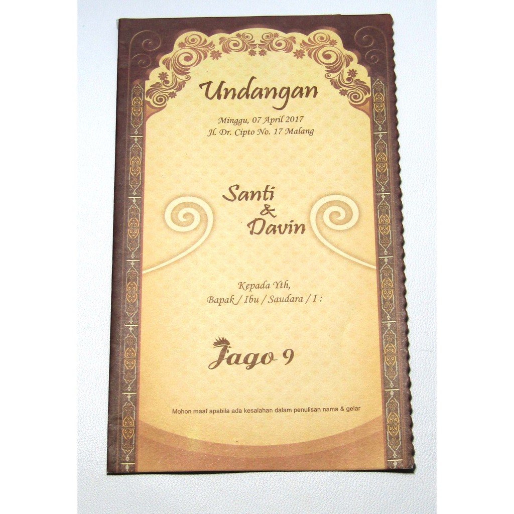 770 Contoh Undangan Jago HD Terbaru