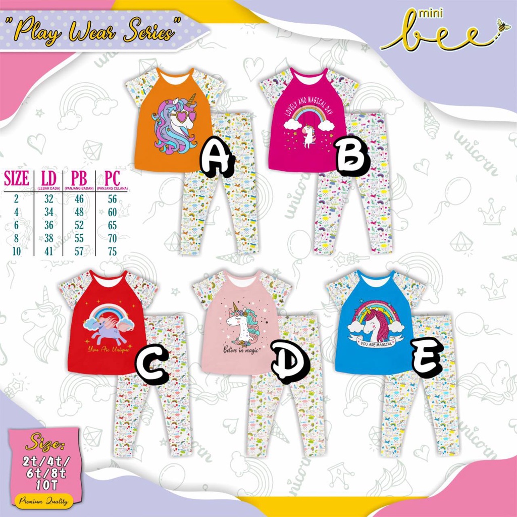 Playwear Unicorn Minibee