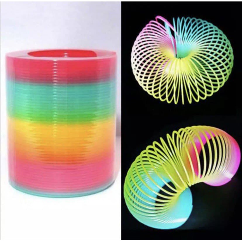 Magic Spring Rainbow Spiral Mainan Anak Squishy Pop It Fidget Toy ADHD