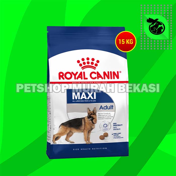 Makanan Anjing Royal Canin Maxi Adult 15 Kg DogFood Ras Besar 15kg