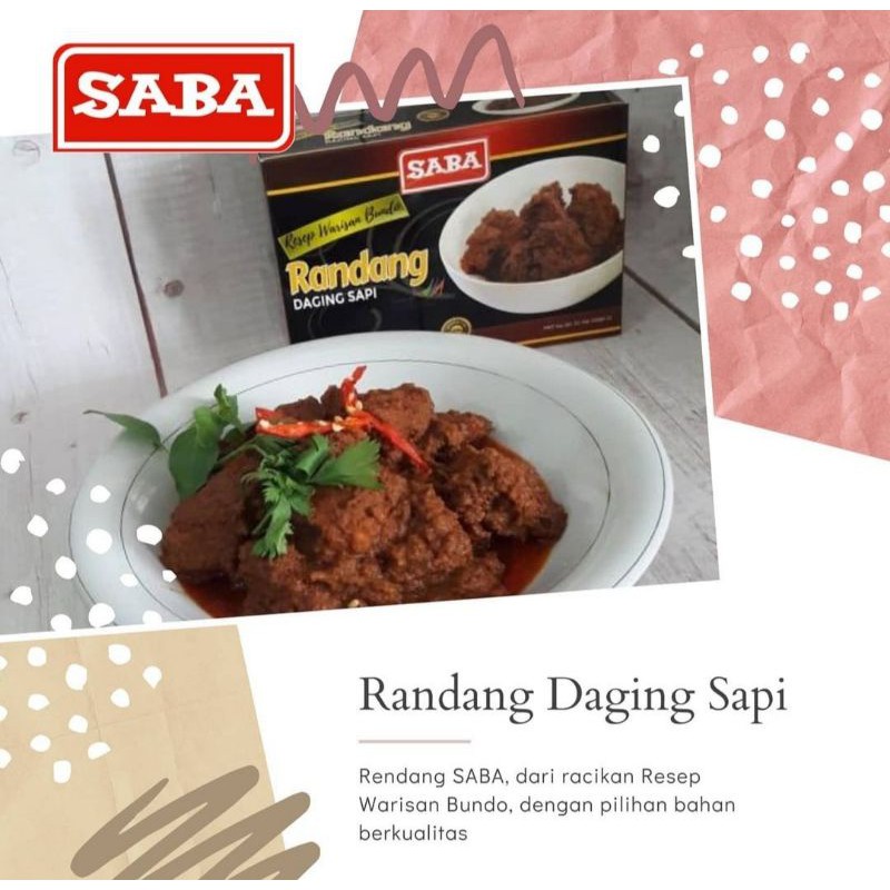 

Saba Rendang Daging 500gr