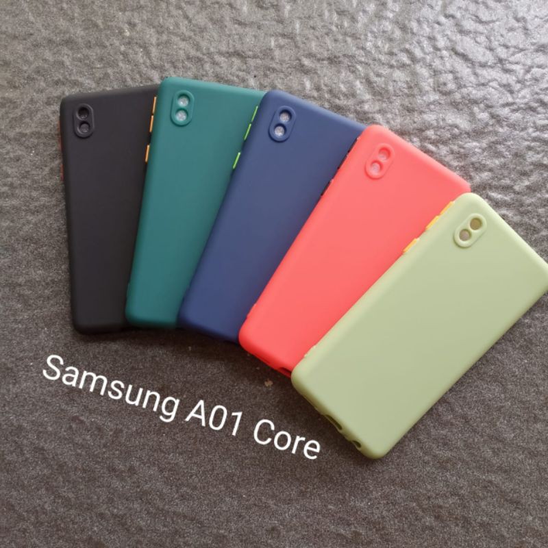 Case Samsung A01 core / M01 core presisi kamera soft softcase softshell silikon cover