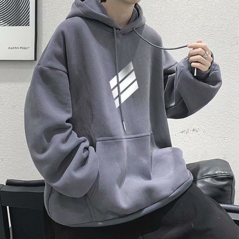 (S - XXXXL 5XL 6XL) Hoodie SIMPLE LOGO Korean Street Style Bigsize Harajuku Jacket Jumper Oversize Ulzzang Unisex