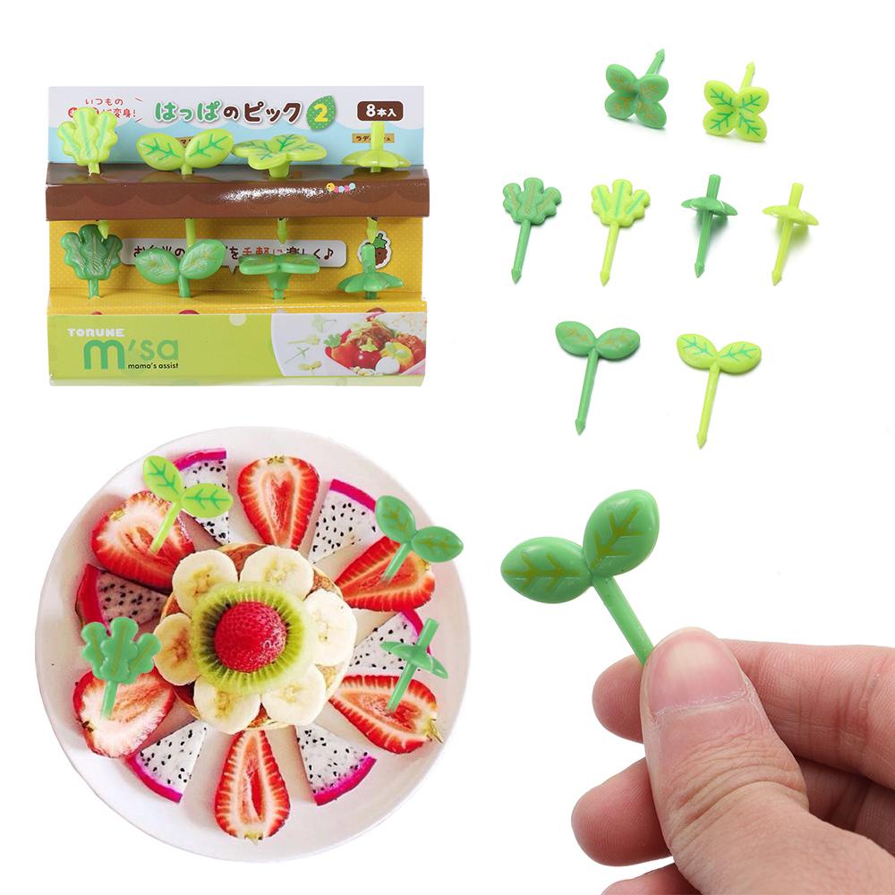 Garpu Buah / Dessert Bentuk Bunga Reusable Untuk Dekorasi Dapur