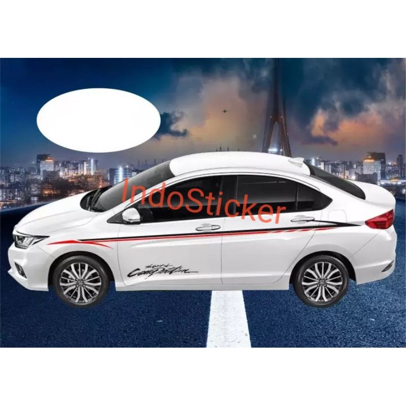 Stiker mobil Mitsubishi Lancer Mirage sticker minimalis sedan all type