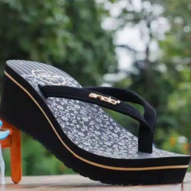 TERMURAH!!! Sandal Ando Jepit Wedges - ANDO JOICE 02  - 100% Original