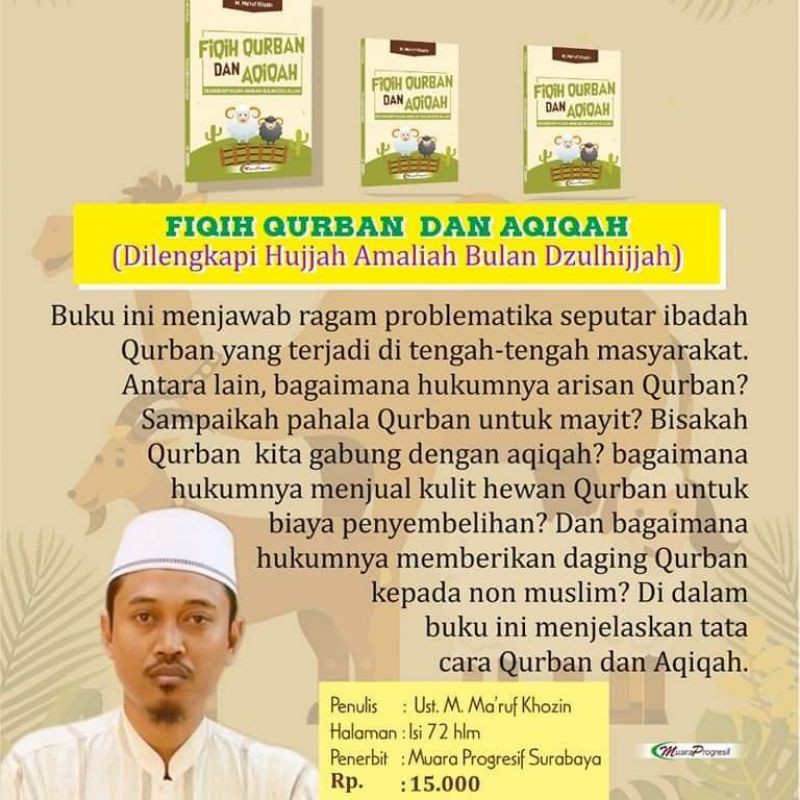 Buku Saku Fiqih Qurban Dan Aqiqah M Maruf Khozin Penerbit Muara Progresif Shopee Indonesia