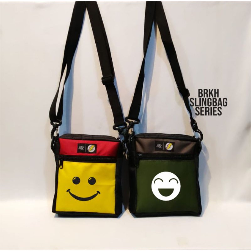 TAS SELEMPANG | TAS BAHU | SLINGBAG PRIA WANITA(BRING ID) SMILE