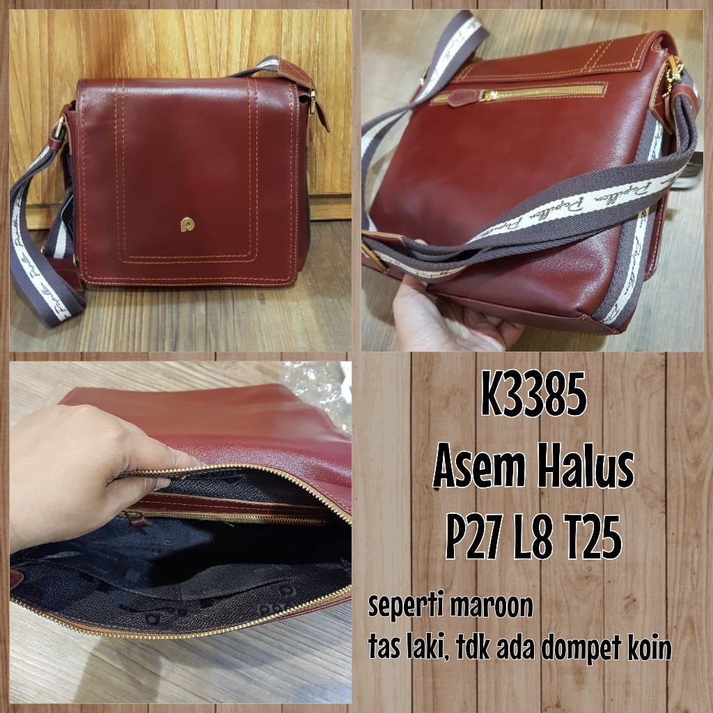 Tas Papillon Original K3385 Asem Cowok Pria Tali Kanvas