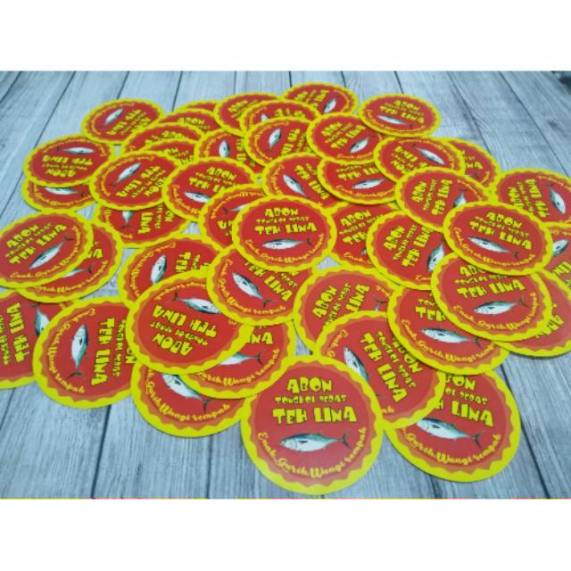 

Stiker label makanan