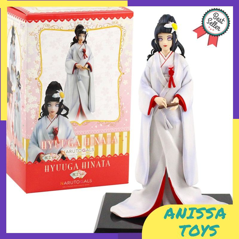 Action Figure Naruto Set Figur 21.5cm Gals Girls Hinata Hyuga Wedding Ver Naruto Shippuden PVC