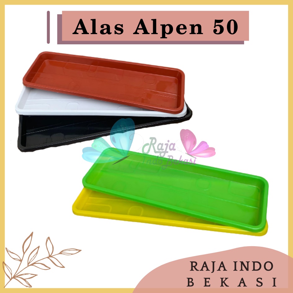 Rajaindobekasi Alas Pot Panjang Alpen 50 Putih Hitam Hijau Coklat Merah Bata Orange Terakota Alas Tray Tatakan Pot Bunga Segi Panjang 50cm 60cm 70cm Pot Panjang Highway High Way 55 - Tray Pot Segi Panjang 50 Paket murah isi 1 lusin pot bunga plastik