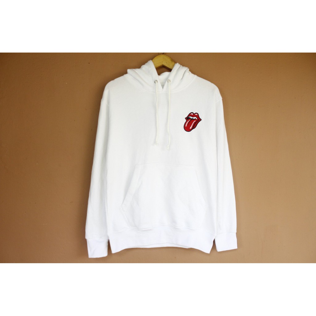 Hoodie Rolling Stone White H.M