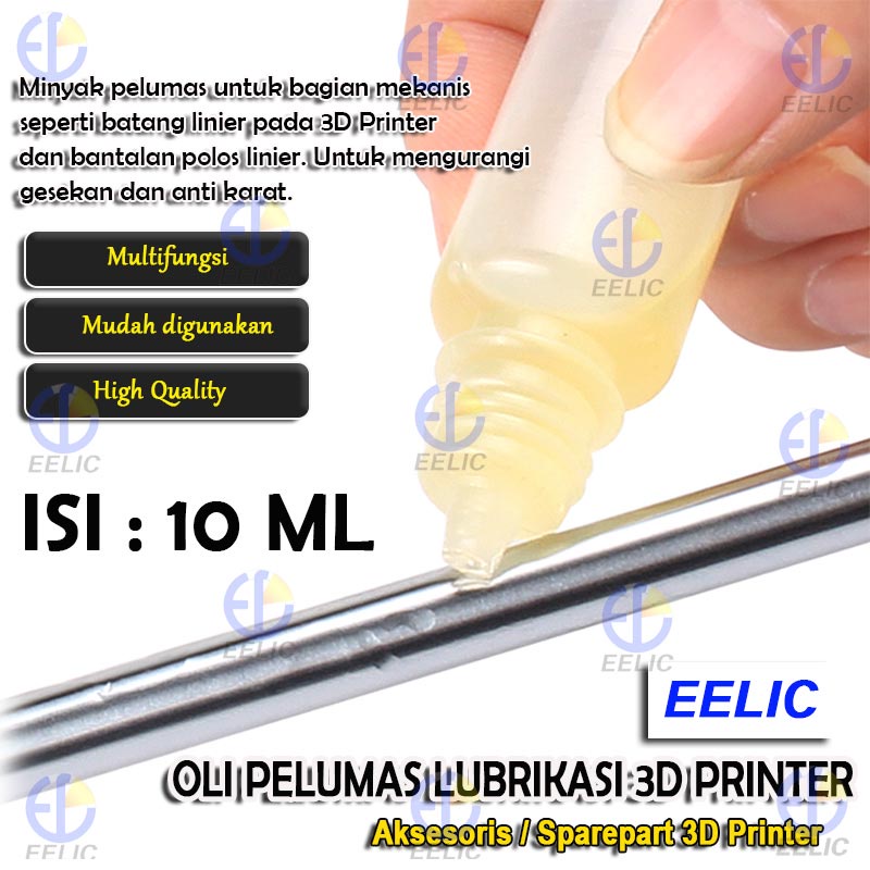 EELIC OPL-10ML Oli pelumas lubrikasi shaft linear leadscrew / mekanikal 3d printer