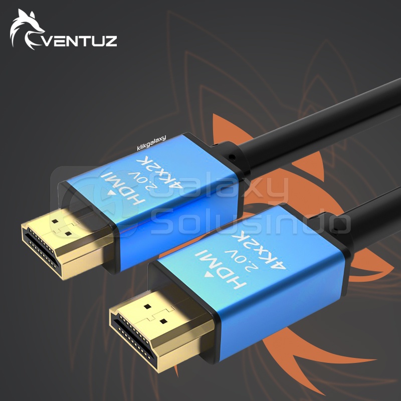 VENTUZ HDMI 2.0 2K 4K 60Hz HDCP 2.2 Gold Plated Cable - 15m