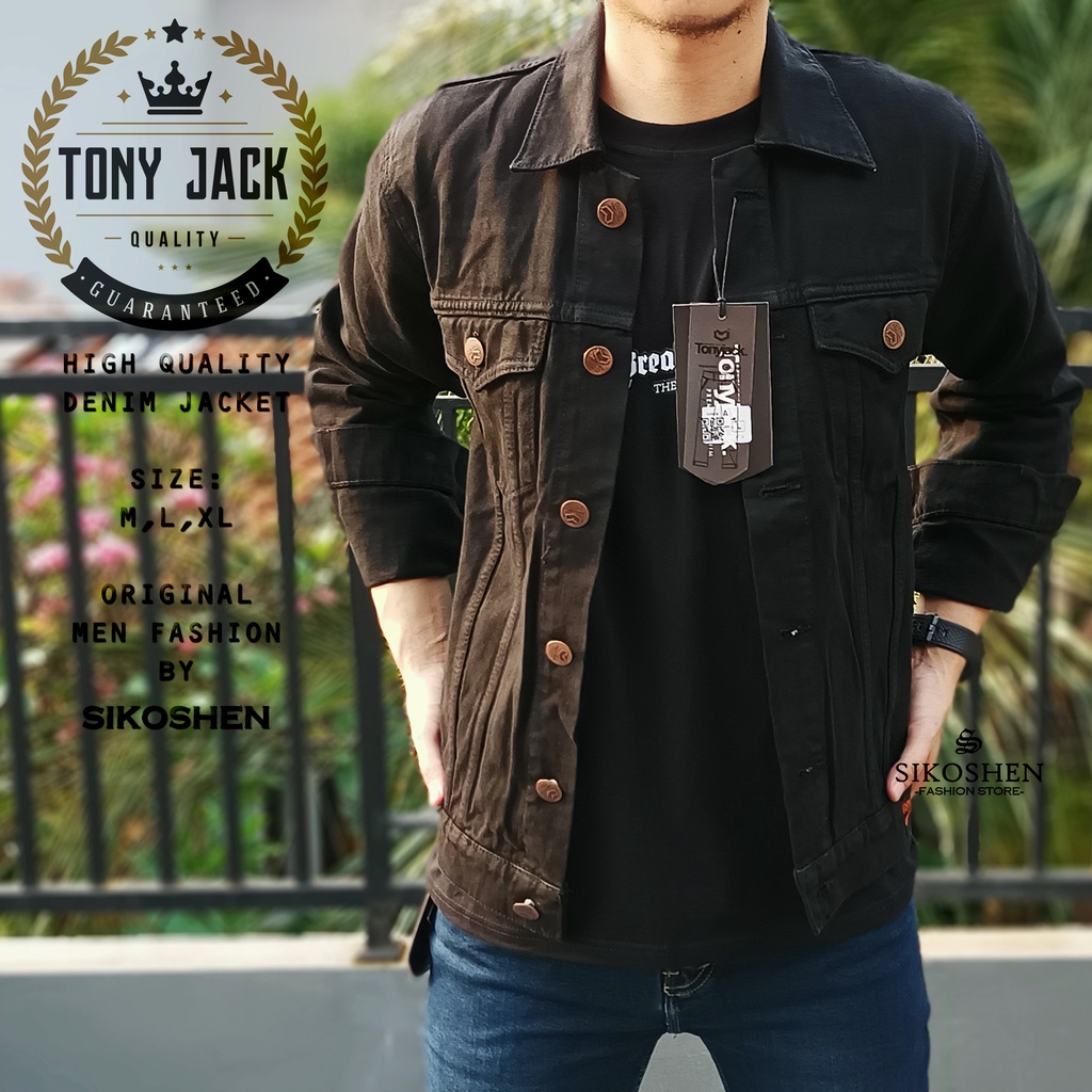 Jaket Jeans Pria TONY JACK Denim Jacket Distro Cowok