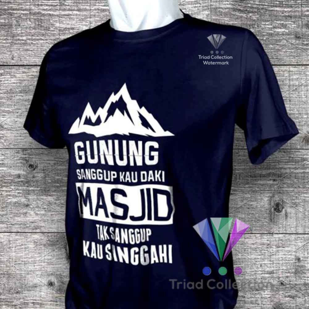 Kaos Traveller Pendaki Gunung Penikmat Lelah Baju Natgeo Mountain