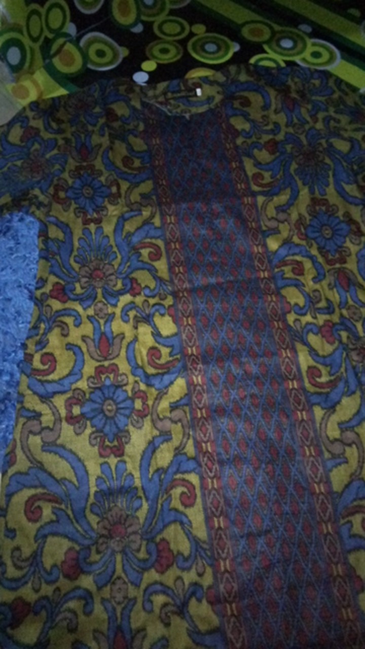 Benang Raja Tunik Batik Wanita Lengan Panjang Motif Sinaran Soft