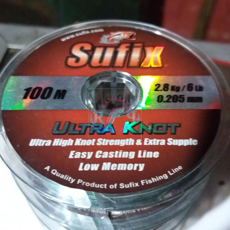 Tali Senar Pancing Sufix Ultra Knot 100m 0.205mm 2.8kg 6lb