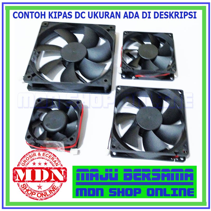 Fan Dc 24V 8cm - Kipas Dc 24V 8cm 8X8X2.5cm Original