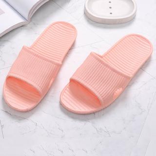  Sandal  Selop Karet  Lembut Motif Garis untuk Kamar Mandi 