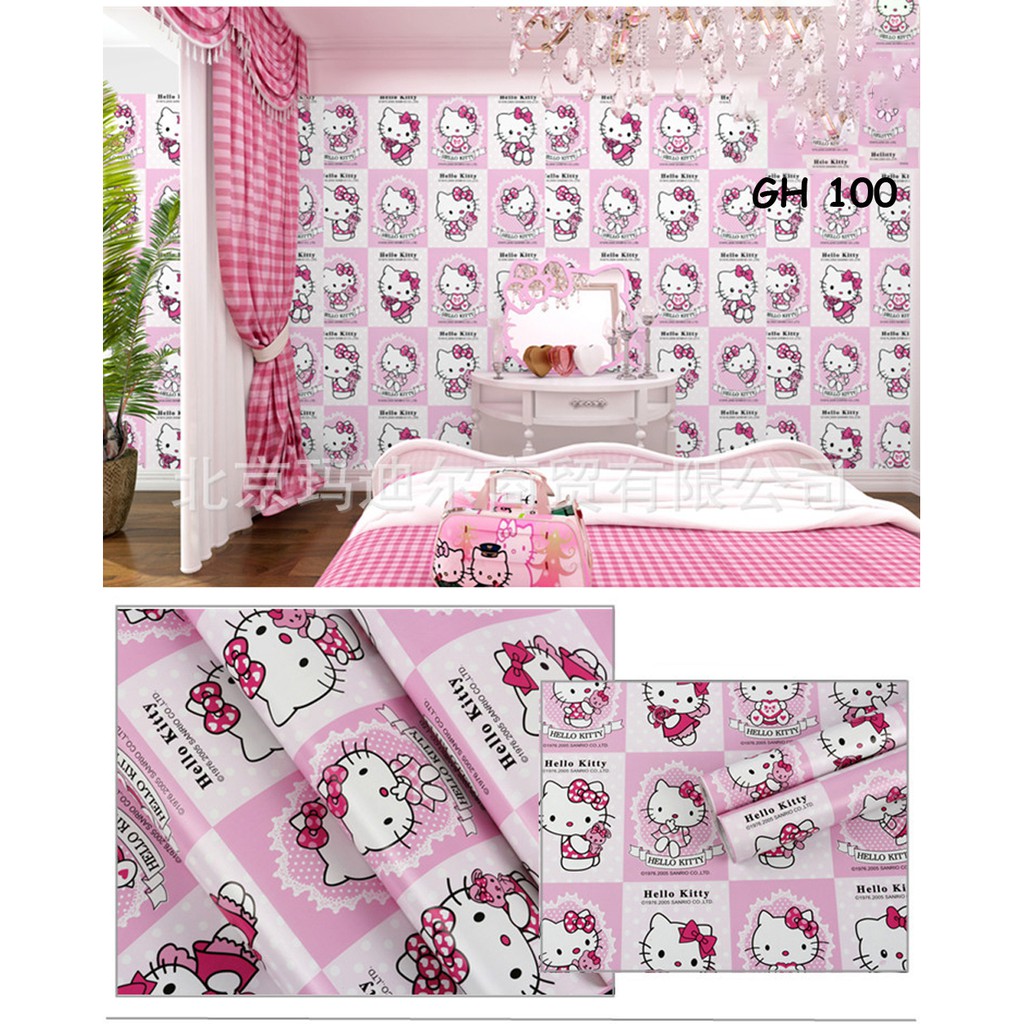 Wallpaper Dinding Aesthetic Wallpaper Dinding Kamar Tidur Wallpaper Dinding 3D Wallpaper Dinding Karakter 45cmX10meter-GH100