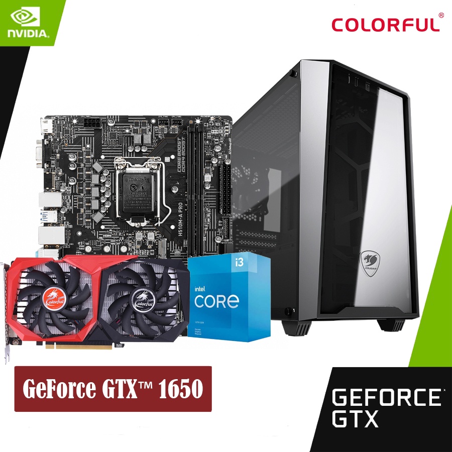 Gaming PC GTX 1650 - Core i3 - 16GB RAM