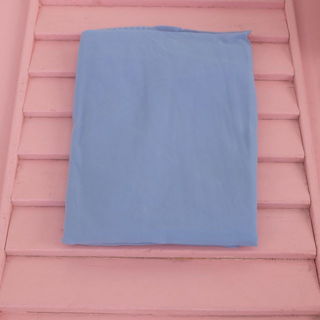 Jilbab Segiempat Wolfis 130x130  ( Kerudung Syari Polos )-BIRUMUDA